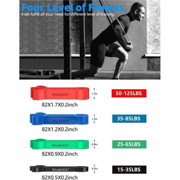 Pull Up Assistance Bands, Resistance Bands Set for Men & Women, Exercise Bands - Picture 4 of 6